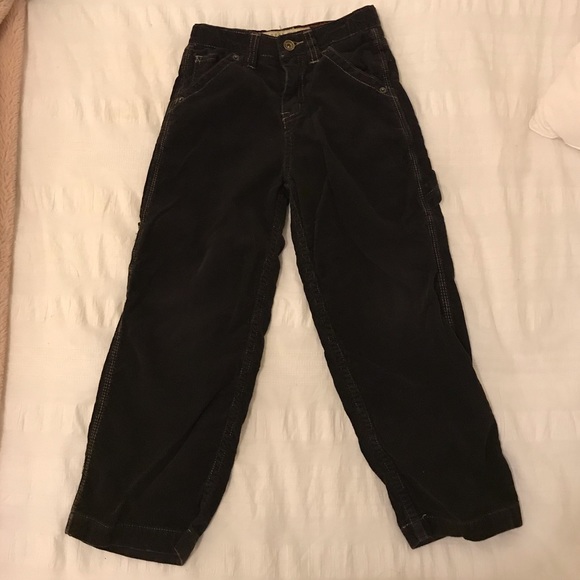 Kids brown corduroy carpenter pants - Picture 2 of 4